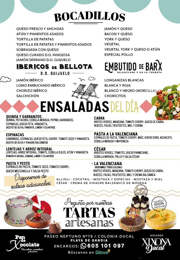 Ensaladas y bocadillos