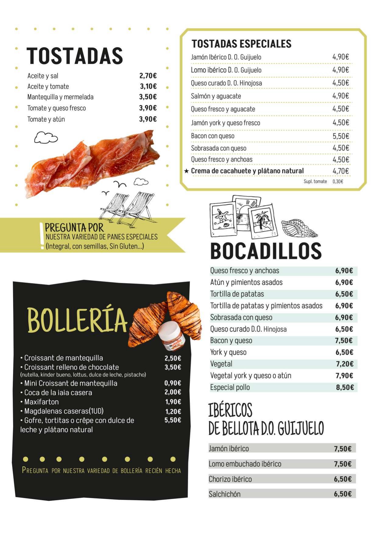 Ensaladas y bocadillos